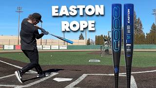 Hitting with the EASTON ROPE  BBCOR Baseball Bat Review [upl. by Isayg]