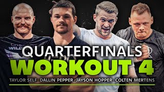 Taylor Self vs The World  CrossFit Born Primitive Quarterfinals  Test 1 QF Workout 4 [upl. by Madelena]