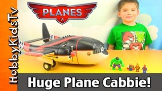 New BIG Cabbie Carrier PLANES Rescue Box Open Review  Play by HobbyKidsTV [upl. by Cyrillus]