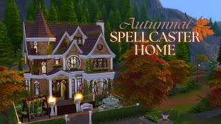 Autumnal Spellcaster Family Home  The Sims 4 Speed Build  no CC [upl. by Inohs]