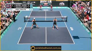 Epic pickleball rally with an ATP to finish  Women’s Pro Doubles PPA Tour [upl. by Sybille]