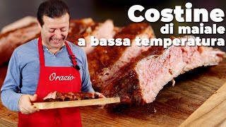 COSTINE DI MAIALE A BASSA TEMPERATURA  Tenerissime succose come cotte al BBQ [upl. by Eitak]