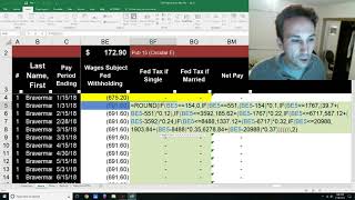 Payroll 2018 in Excel  Calculate Federal Income Tax Withholding [upl. by Romeon]