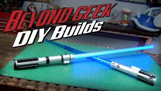 How to Turn a Toy Lightsaber into a Combat Ready Lightsaber  Beyond Geek DIY Builds [upl. by Nomyad]