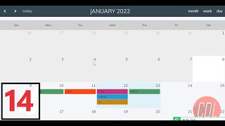 14 Fullcalendar Font Size of Events  Change Event border in fullcalendar js [upl. by Jamil]