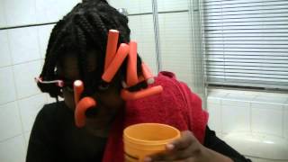 How to curl your braids using the hot water method [upl. by Bertsche550]