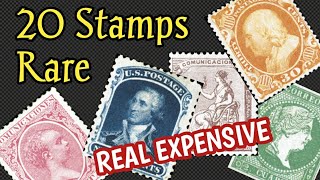 Most Expensive Stamps In The World  Part 10  20 Rare Valuable Stamps Catalog Information [upl. by Remle439]