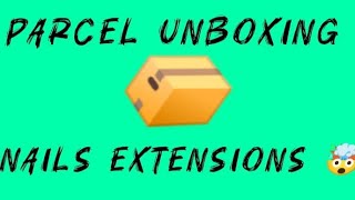 How I do my nails extensions at home parcel unboxing nails nailextension youtubeshorts nails [upl. by Jory]