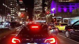 MetLife Building Night Traffic  Park Avenue NYC at 11 PM  December 5 2024 [upl. by Caitrin454]