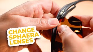 How to Change Oakley Sphaera Lenses  SportRx [upl. by Rehpotisrhc]