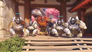 6 WINSTONS INITIATE GORILLA WARFARE  Overwatch Meme Team [upl. by Rhodia]