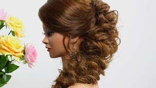 Prom hairstyle for long hair Tutorial [upl. by Grannias]