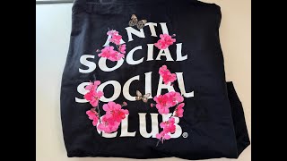 Anti Social Social Club Kkoch Hoodie Unboxing [upl. by Ibbetson]