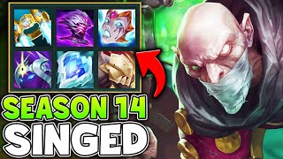 This NO boots Singed build is ONLY possible in Season 14 THIS CHANGES EVERYTHING [upl. by Ryter]