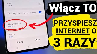 Włącz o 3 razy szybszy inernet w telefonie [upl. by Burne]