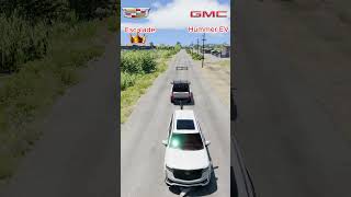 Escalade vs different Vehicles 🤔 gaming shorts beamngdrive cargaming [upl. by Valaree990]