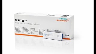 Instructie Siemens Clinitest Corona Zelftest [upl. by Ahsilet]