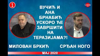 DIJALOG Milovan Brkić i Srđan Nogo  Vučić i Brnabić uskoro će završiti na Terazijama 2952020 [upl. by Doane982]