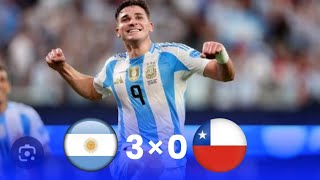 Argentina Vs Chile 30 All goals amp highlights 2024 [upl. by Ekle173]