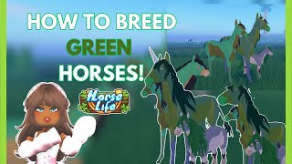 How to EASILY Breed GREEN HORSES Horse Life Roblox [upl. by Aretta274]