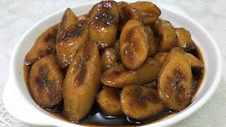 Minatamis na Saging Sweetened Banana [upl. by Ynaffat]