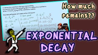 Exponential Decay example word problem [upl. by Faina]