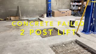 Concrete requirements for a 2 post lift [upl. by Dnomyar326]