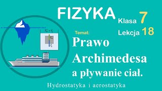 Fizyka Klasa 7 Lekcja 18 Prawo Archimedesa a pływanie ciał [upl. by Finstad284]