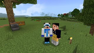 JOGANDO MINECRAFT BEDROCK SOBREVIVÊNCIA mcpe minecraftjava minecraftbedrock [upl. by Zischke596]