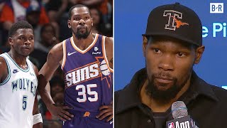 Kevin Durant on Anthony Edwards My favorite player to watch  2024 NBA Playoffs [upl. by Domeniga151]