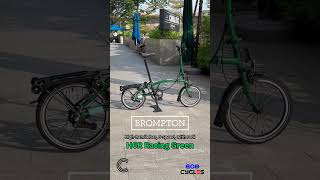 Brompton CLine Explore HighHandlebar with Rack H6R Racing Green [upl. by Loralie162]