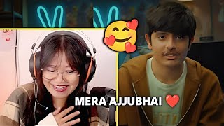 SOONEETA DI REACT ON AJJU BHAI FACE REVEAL 🤯TotalGaming093 FACE REVEALtotalgaming [upl. by Assyle]