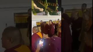 His holiness 41st Sakya gongma trichen  vajradhara visiting boudha stupa [upl. by Renae]