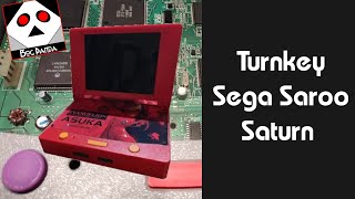 Sega Saroo Saturn with monitor  Skip it list it buy it 556 [upl. by Irtimd]