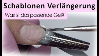 Schablonen Verlängerung  Welches Gel ist das beste [upl. by Llertal]