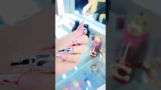 SCREAM  halloween nails [upl. by Drannel]