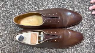 Handwelted Shoe Review Meermin 102450 Dani in brown shell cordovan [upl. by Ainola]