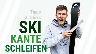 SKI KANTE SCHLEIFEN Tutorial  Wie schleifst du die Kante deiner Ski Tipps und Tricks  12 [upl. by Sewoll]