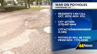 War on potholes in Owensboro [upl. by Linetta57]