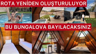 SAPANCA BUNGALOV DETAYLI EV TURU💥BURAYA BAYILACAKSINIZ♥️SARP’ı HİÇ BÖYLE GÖRMEDİNİZ😳AKŞAM YEMEĞİMİZ [upl. by Burkle]