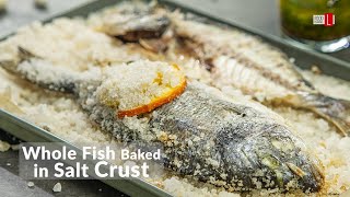 Whole Fish Baked in Salt Crust  Food Channel L Recipes [upl. by Okajima]