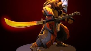 Dota 2 Juggernaut — Fireborn Odachi and Fireborn Assault kinetic gem preview [upl. by Dadirac389]