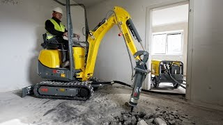 Emissionsfreier Bagger in Aktion  Wacker Neuson 803 dual power [upl. by Yreved22]