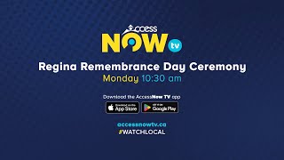 Regina Remembrance Day Services November 11 2024  AccessNow TV [upl. by Retnuh]