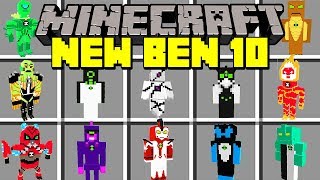 Minecraft BEN 10 ALIEN BATTLE MOD  NEW ALIENS VS BOSSES  Modded MiniGame [upl. by Imat591]