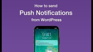 How to Send Push Notifications from Your WordPress Site [upl. by Ameg]