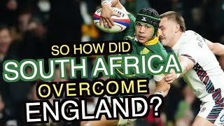 So how did South Africa overcome England  Autumn Nations Series [upl. by Ayhtin]