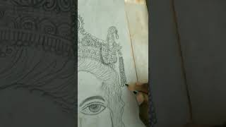 Ardhnarishwar pencil sketch artwork pencilsketch [upl. by Kcirddet]