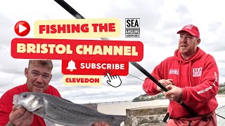 Sea fishing UK  Fishing The Bristol Channel  Travel to Clevedon Somerset  Shore Fishing [upl. by Seve]