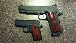 Sig 1911 Nitron Rail and Sig P238 Nitron Rosewood [upl. by Nygem430]